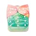 ALVABABY Pocket Cloth Diapers Reusable Washable Adjustable One Size One Pack with 2 Inserts YD89