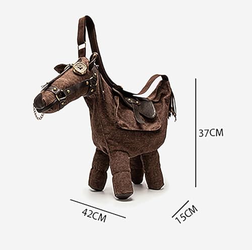Funny Women Retro Trend Creative Small Design Horse Shoulder Crossbody Bag4