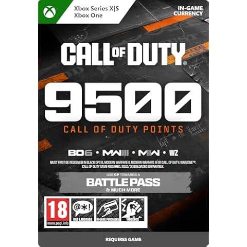 9,500 Call of Duty Points for Xbox Cover