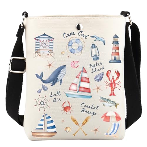 WCGXKO Family Trip Gift New England Trip Gift Take Me To The Cape Cod Crossbody Bag For Women