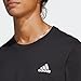 adidas Men's Essentials Single Jersey Embroidered Small Logo T-Shirt, Black, Large