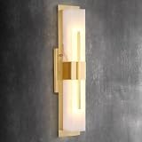 【Marmo Vintage】Le applique da parete in marmo sono realizzate in marmo e ottone di alta qualità. Possiedono eccellenti proprietà come elevata durezza, rispetto dell'ambiente, resistenza alla corrosione e durata. La loro texture unica le rende perfette per arredare la tua casa.