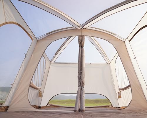 Vidalido 8-10 Person Camping Tent with 3 Door 2 Room Large Family Cabin Tents, Double Layer Waterproof Portable Glamping Tent, Big Tents for Outdoor Picnic Camping Hiking and Family Gathering4