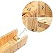 Adjustable Wooden Soap Loaf Cutter Mold and Soap Cutter Set - 1pcs Stainless Steel Straight Cutter + 1pcs Wavy Cutter + 1pcs Rectangle Silicone Mold with Wood Box