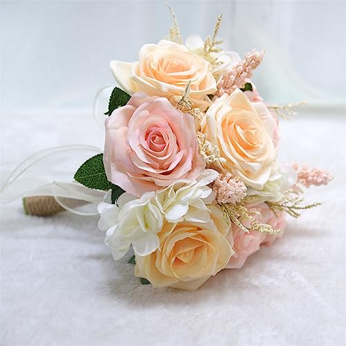 Fleurs artificielles de haute qualité pour mariée et maison - 3
