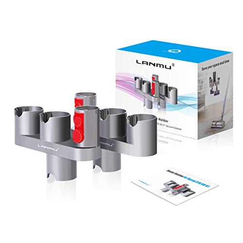 Lanmu Accessory Holder Compatible With Dyson V15 V11 V10 V8 V7 Outsize Cordless Stick Vacuum Cleaner, Docking Station Attachments Organizer #TOP6