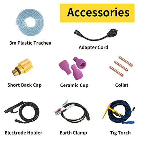 Ssimder Tig Welder 110V/220V Dual Voltage 200A Tig/Arc/Stick 2 In 1 Welder Igbt Inverter Dc Tig Welding Machine #TOP6