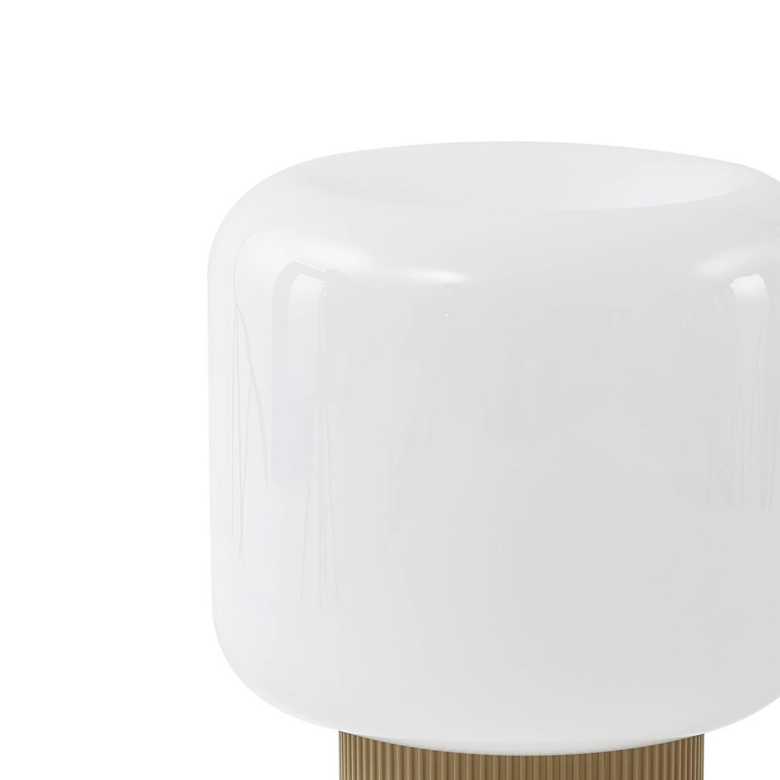 Lucande Dimmbare LED Akku Tischlampe kabellos, wiederaufladbare tragbare Tischleuchte IP20 Lichtfarbe einstellbar Nachttischlampe Akkutischlampe