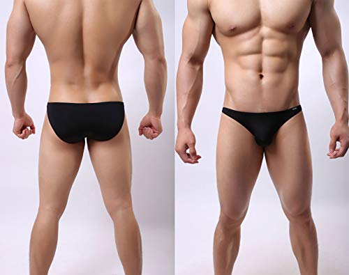 Gudan Mens Breathable Bikini Briefs Low Rise 4 Pack,Large #TOP1