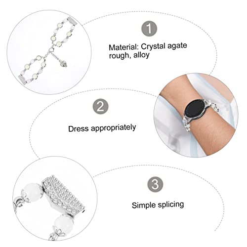 Correa de ágata luminosa para reloj de mujer compatible con uso nocturno 6