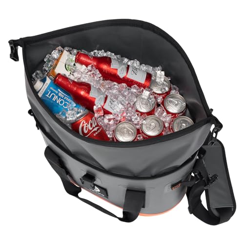 Image of Vogano 40 Can Soft Cooler Bag - Insulated Leak-Proof Large Cooler Bag with Roll-Top Waterproof Seal | Portable Ice Chest for Camping, Beach, Travel, Picnics | 24HR Cold Retention