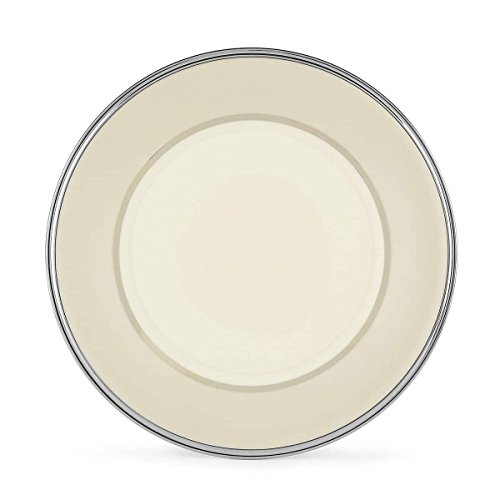 Lenox Ivory Frost Platinum Banded Ivory China Salad Plate