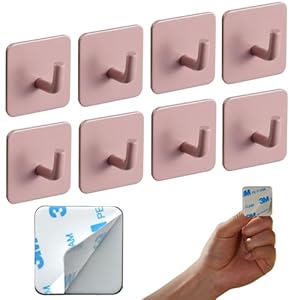 DEKAZIA 8 Kleiderhaken Kinder Rosa Garderobenhaken