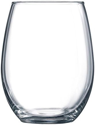 Luminarc Cachet 16 Ounce Stemless Wine Glass, Set of 4, Clear