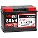 LANGZEIT Autobatterie 80Ah 12v 770A/EN ersetzt Batterie 74Ah 72Ah 75Ah 77Ah