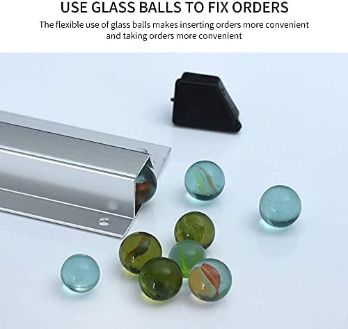 Restaurant Order Grabber,Tab Grabber Kitchen Order Holder Aluminium Order Tab Grabbers Folder Wall-Mounted Ticket Rack Holder Bill Receipt Hanging Rack for Food Hold Orders 35cm