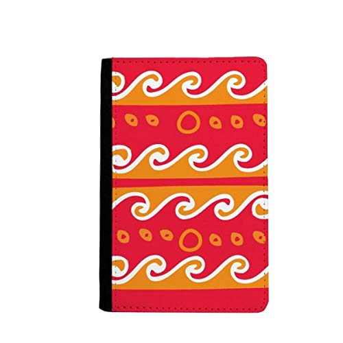 Portefeuille de voyage porte-cartes haut de gamme aux détails totems Mexique et vague de feu