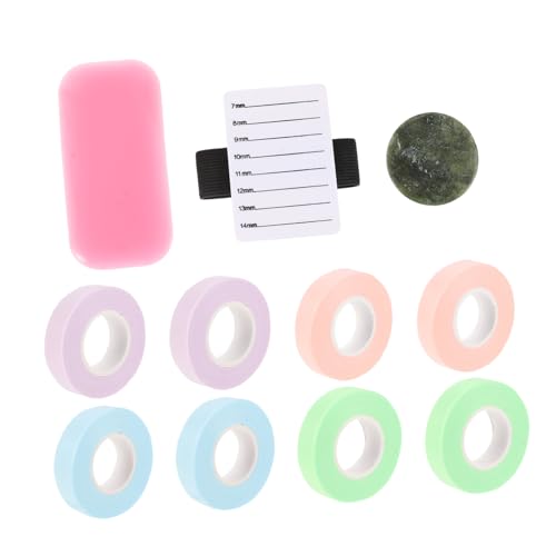 ERINGOGO 11Pcs Eyelash Isolation Tape Breathable Adhesive Eyelash Patches for Safe Eyelash Extension Application Includes Colors of Graft Tapes and Pads for Beauty