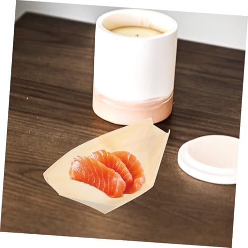 Platos desechables madera sintética en forma barco sushi 100 pzas miniatura 5