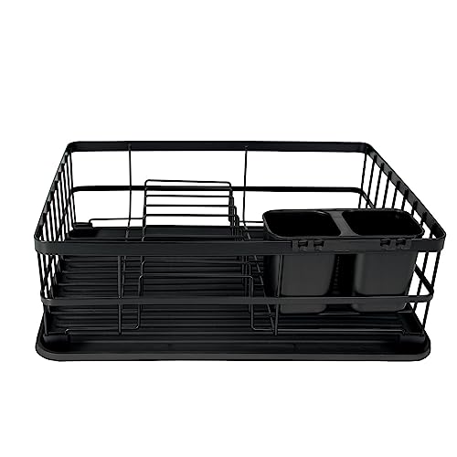 Mor - Escorredor De Louça 9 Pratos Preto Fosco