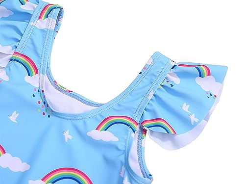 Image of LIZENS Girls Swimwear One Piece Swimsuit Toddler Cute Beach Bathing Suit