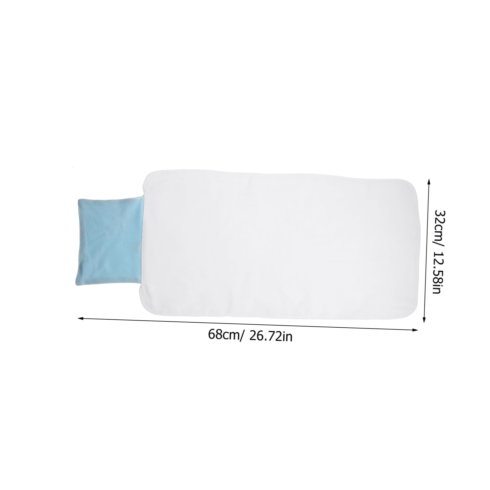 BESPORTBLE Sweat Absorbent Towels for Adults Gauze Mat Backing Cool Towel Flounce Design Elderly Back Towel Pads