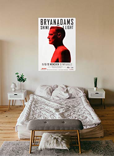 Bryan Adams - Shine A Light, München 2019 » Konzertplakat/Premium Poster | Live Konzert Veranstaltung | DIN A1 «
