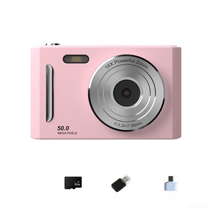 Appareil photo numérique 4K rose pour réussir vos projets d'études