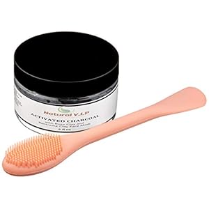 Activated Charcoal Face Mask with Bentonite and Rose Clay and Tea Tree oil