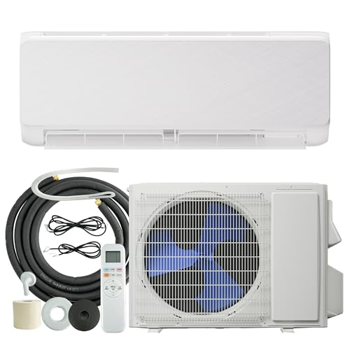 Image of 24000 BTU Mini Split AC with Heating System,19 SEER2 Ductless Inverter Air Conditioner Cools Up to 1500sq.ft,208-230V, 24H Timer,Easy Installation Kit