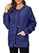 Century Star Rain Jackets for Women with Hood Waterproof Rain Coats Womens Packable Raincoat Lightweight Windbreaker Jacket Navy XX-Large