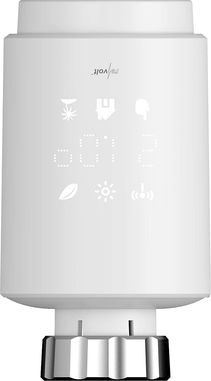 revolt WiFi-Thermostat Heizung: 6er-Set programmierbare WLAN-Heizkörperthermostate, App, Sprachbefehl (Heizung Thermostat programmierbar, Thermostat-Köpfe, Zeitschaltuhr)