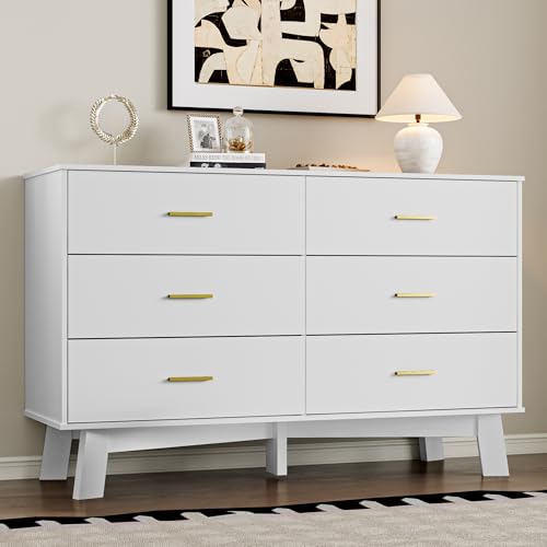 BORNOON Dresser for Bedroom with 6-Drawer, 47.2