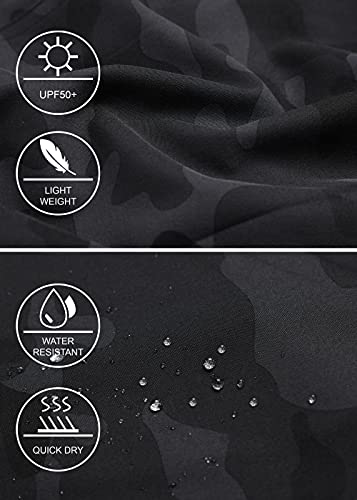 Libin Women's Camo Cargo Joggers Lightweight Quick Dry Hiking Pants Athletic Lounge Casual Travel, Camo Black XS - Image 6