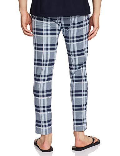 Image of Jockey IM03 Men's Tencel Micro Modal Cotton Elastane Stretch Regular Fit Checkered Pyjama with Side Pockets (Prints May Vary)