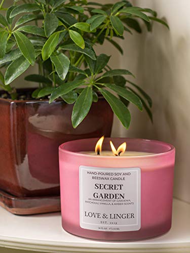 Gardenia Candle | Flower Candle | Luxury Soy & Beeswax Candles For Home | 16 Oz. Large Jar 3 Wick Candle | Mom Candle | Floral Scented Candle Gift | Fragrant Candle #TOP5