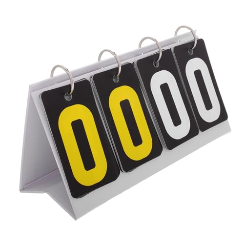 Hemoton Adaptable Sports Scoreboard Flip Scoreboard for Billiards Table Tennis and Game Night