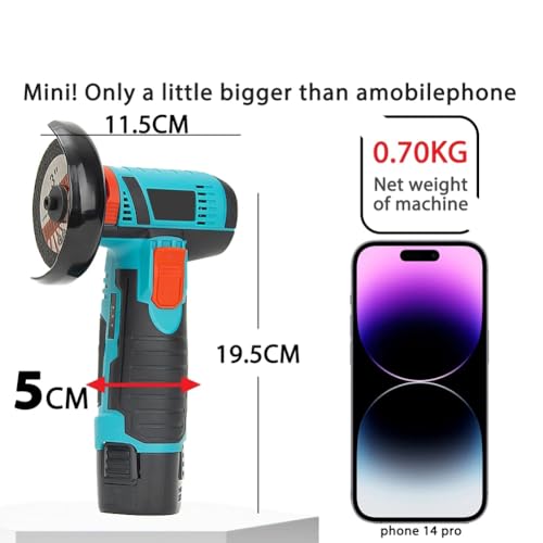 Mini amoladora angular inalámbrica de 3 pulgadas con carga de enchufe europeo 7