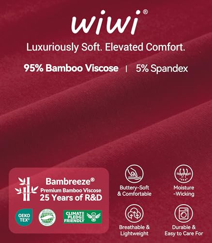 Image of WiWi Viscose from Bamboo Women's Pajamas Set Super Soft Button Down Top and Pants Sleepwear Cooling Pjs S-3X