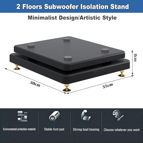 Support d'isolation pour caisson de basses et moniteurs pour une clarté sonore pure