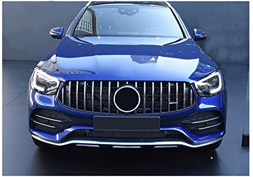 Grille avant Benz X253 W253 GLC 2020 maille argentée style GT avec trou caméra