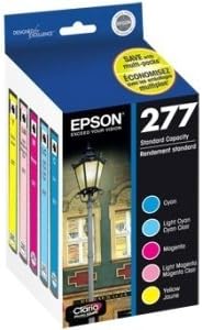 Epson Corporation - Epson Claria 277 Ink Cartridge - Inkjet - 360 Page Cyan, 360 Page Light Cyan, 360 Page Magenta, 360 Page Light Magenta, 360 Page Yellow - 5 / Pack - Oem "Product Category: Print Supplies/Ink/Toner Cartridges"