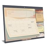 Monthly Family Calendar 2026 – Aesthetic Magnetic Wall Calendar with Sticky Notes - Organiser for Wall or Fridge - Now until December 2026, 30x40cm