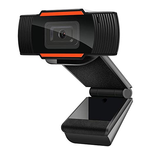 Tanouve Webcam Pc con Microfono - Webcam 1080P con Microfono per Desktop, Videocamera PC per Computer USB in Streaming HD con Correzione Automatica della Luce per Videochiamate e Registrazioni