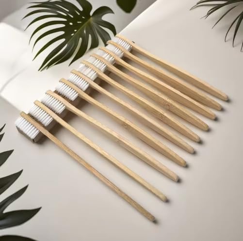Bamboo Toothbrush Set – Eco-Friendly Wooden Toothbrushes, 10 Pack, Soft Bristles for Adults & Family image 4