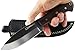 Moorhaus Full Tang Bushcraft Knife - Wood Handle - Handmade Good for Camping/Hunting/Skinning - Fixed Blade Knife Includes Leather Sheath