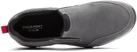 Rockport Men's Chranson Slip On Sneaker, Steel Grey Suede, 10 | Image 2