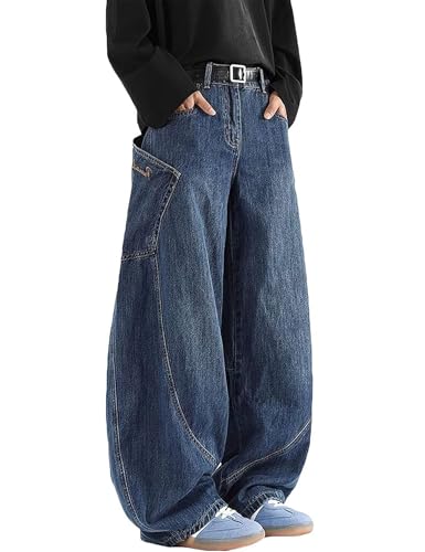Mens Baggy Cargo Jeans Y2k Wide Leg Harajuku Skater Pants Vintage Jnco Jeans for Women