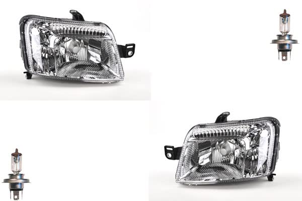 Johns, Convient pour phares Fiat Panda (169) 08/09 - Avec H4 en kit gauche et droit