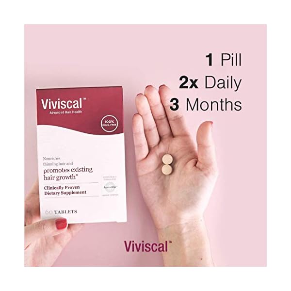 Viviscal-Womens-Hair-Growth-Supplements-with-Proprietary-Collagen-Complex-1-Selling-for-Clinically-Proven-Results-of-Thicker-Fuller-Hair-Nourish-Thinning-Hair-180-Tablets-3-Month-Supply Viviscal Hair Growth Supplements for Women, Clinically Proven Hair Growth Product with Proprietary Collagen Complex, Results of Thicker, Fuller Hair Nourish Hair Loss, 180 Tablets - 3 Month Supply